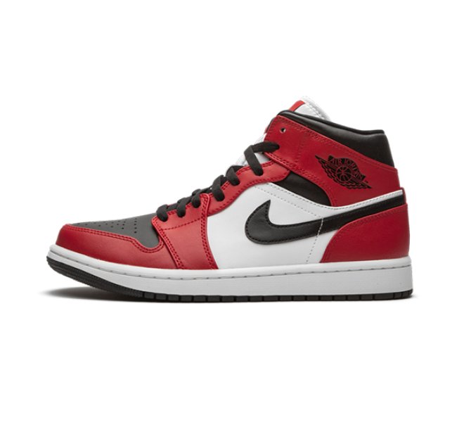 Jordan 1 Mid Chicago Black Toe