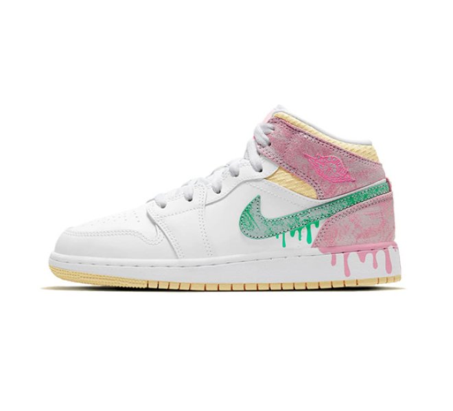 Jordan 1 Mid Paint Drip