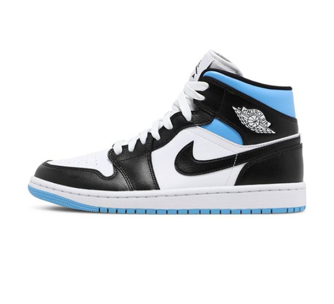 Jordan 1 Mid “Black University Blue”