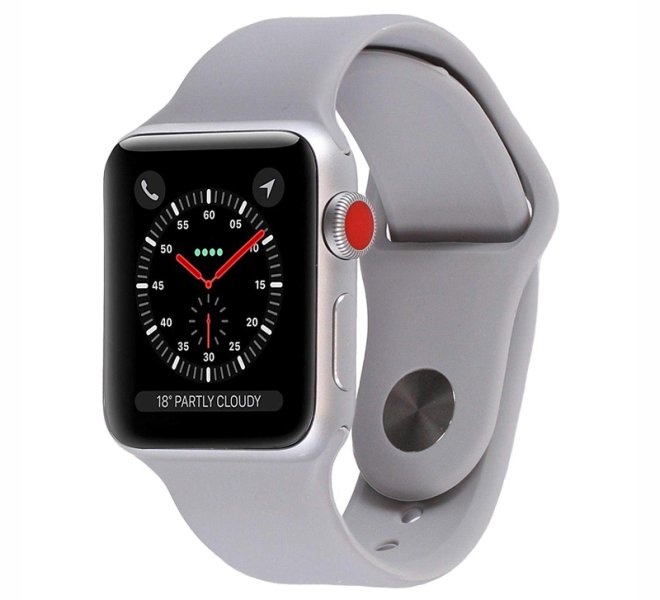 Apple Watch Series 3 (GPS,Cellular) Silver Aluminum Case (Renewed) 42mm