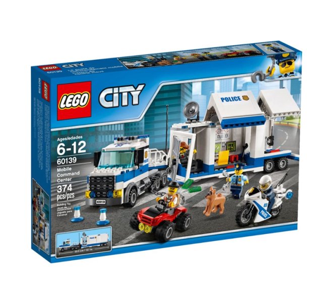 Lego 6174395 City Police Mobile Command Center 60139 Building Toy